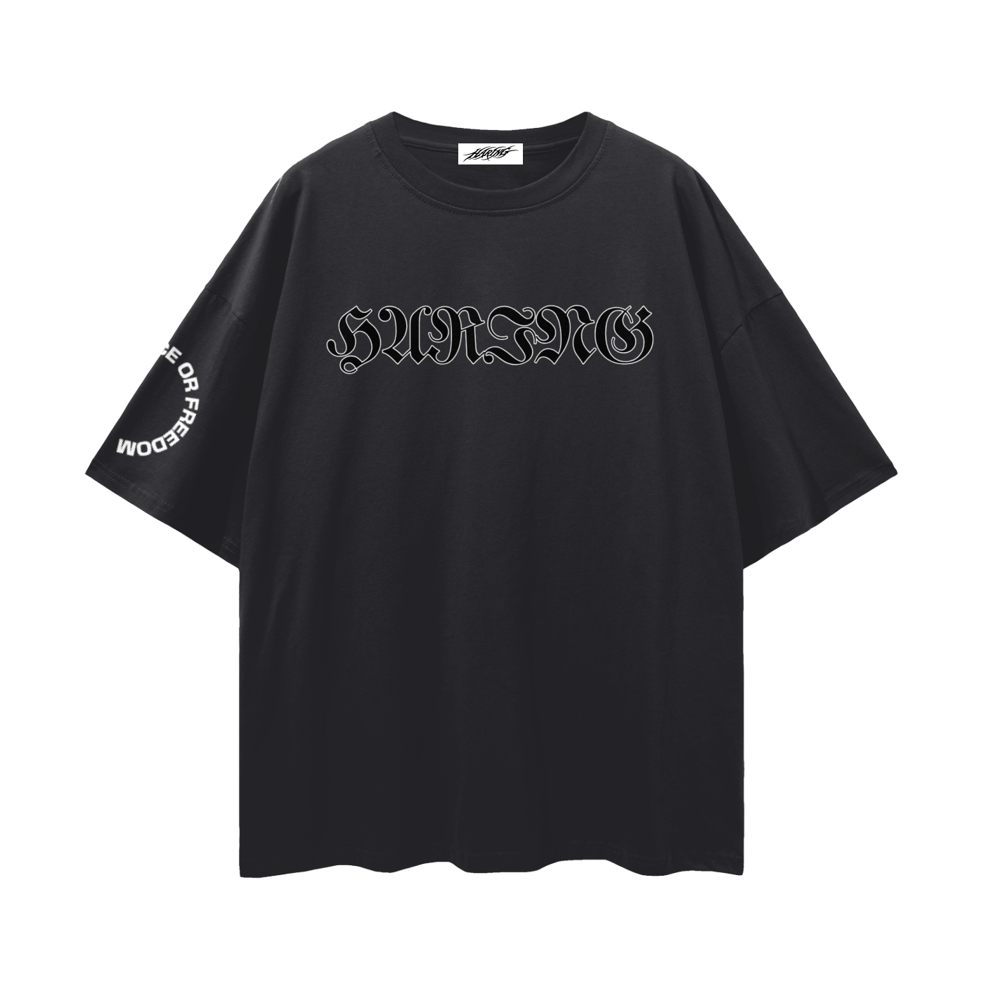 Streetwear Loose Drop Shoulder T-Shirt(hiddenmessage)