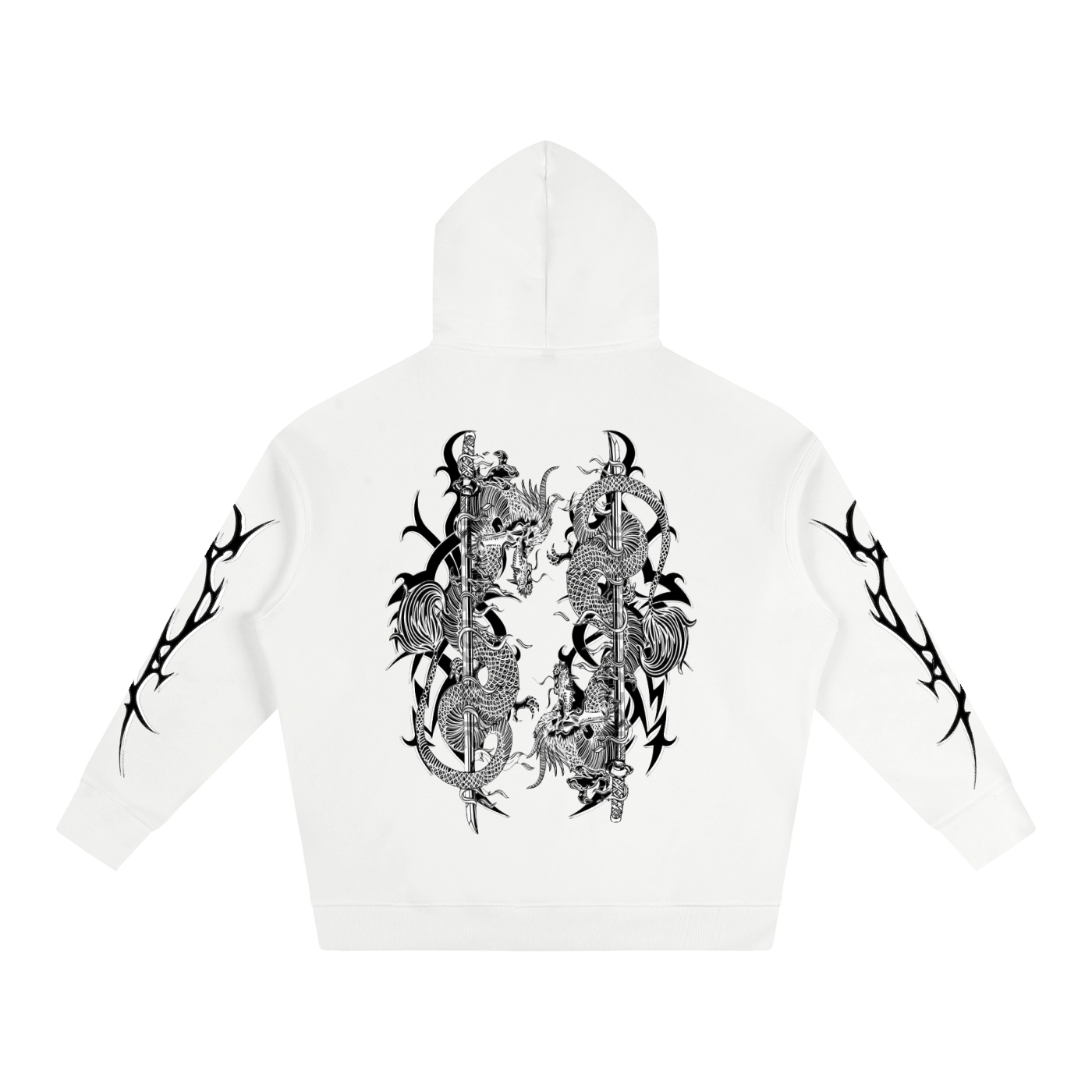 Oversize Fleeced Hoodie (dragonstwin)