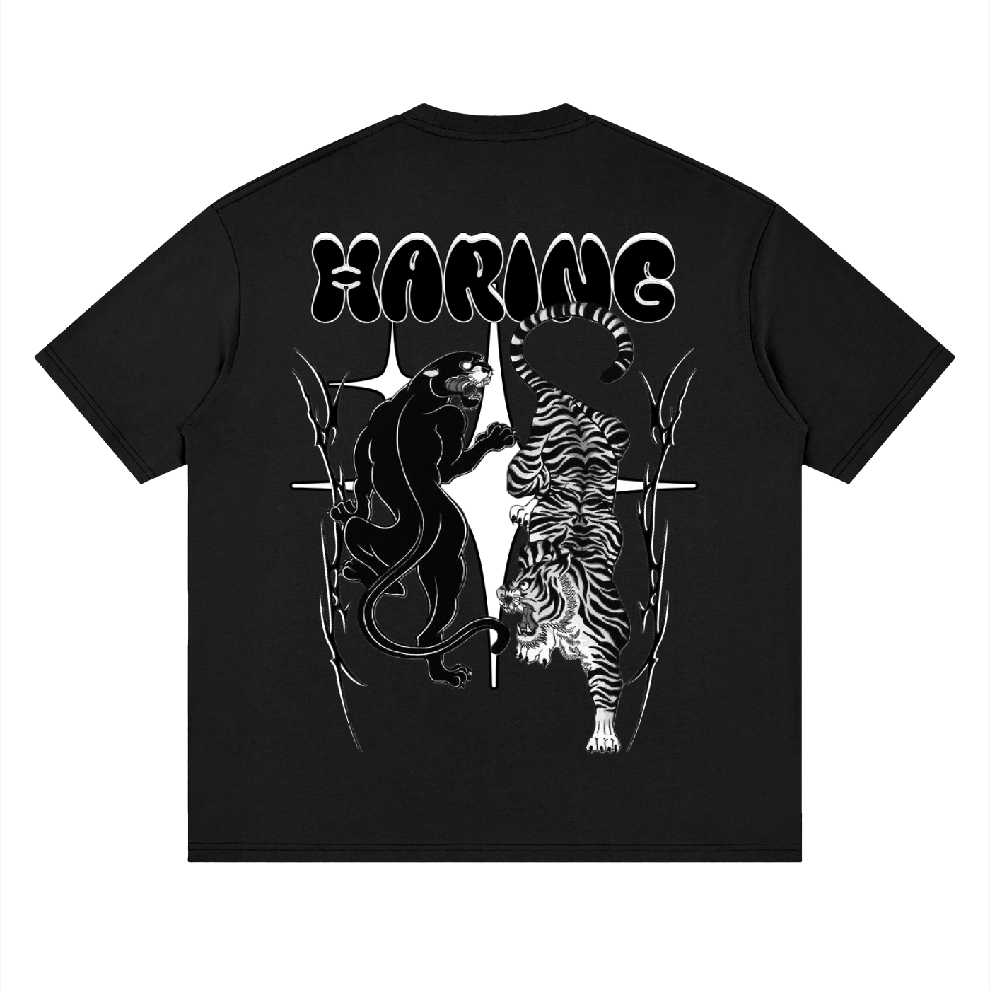 Streetwear Loose Drop Shoulder T-Shirt(hiddenbutknown)