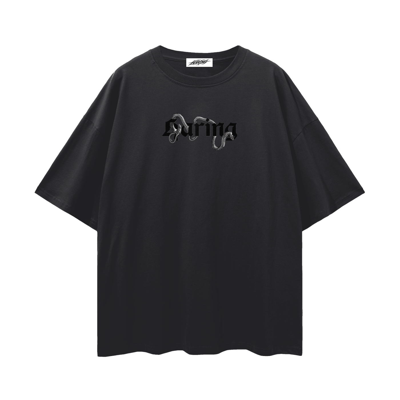 Streetwear Loose Drop Shoulder T-Shirt (snakeflowers)