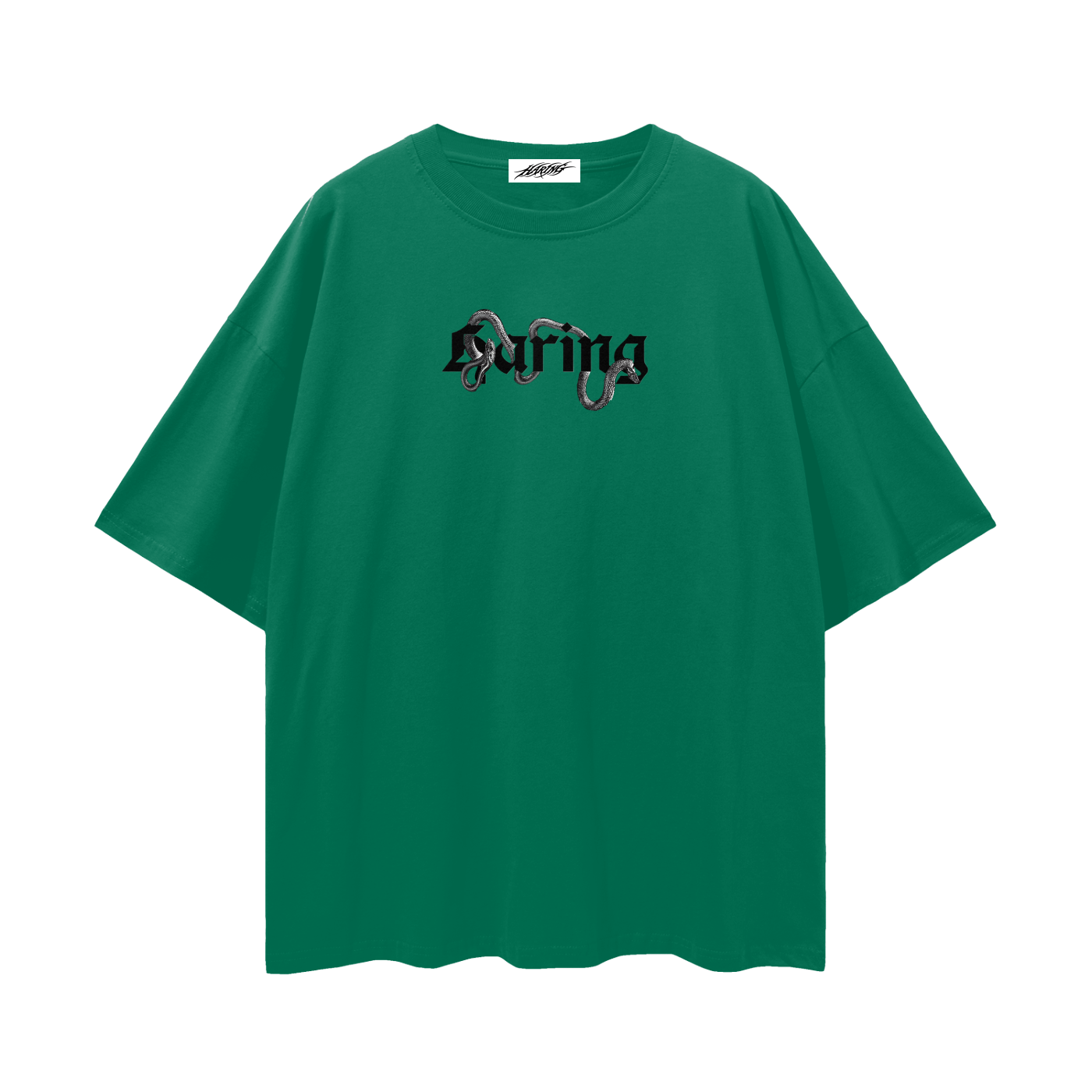 Streetwear Loose Drop Shoulder T-Shirt (snakeflowers)