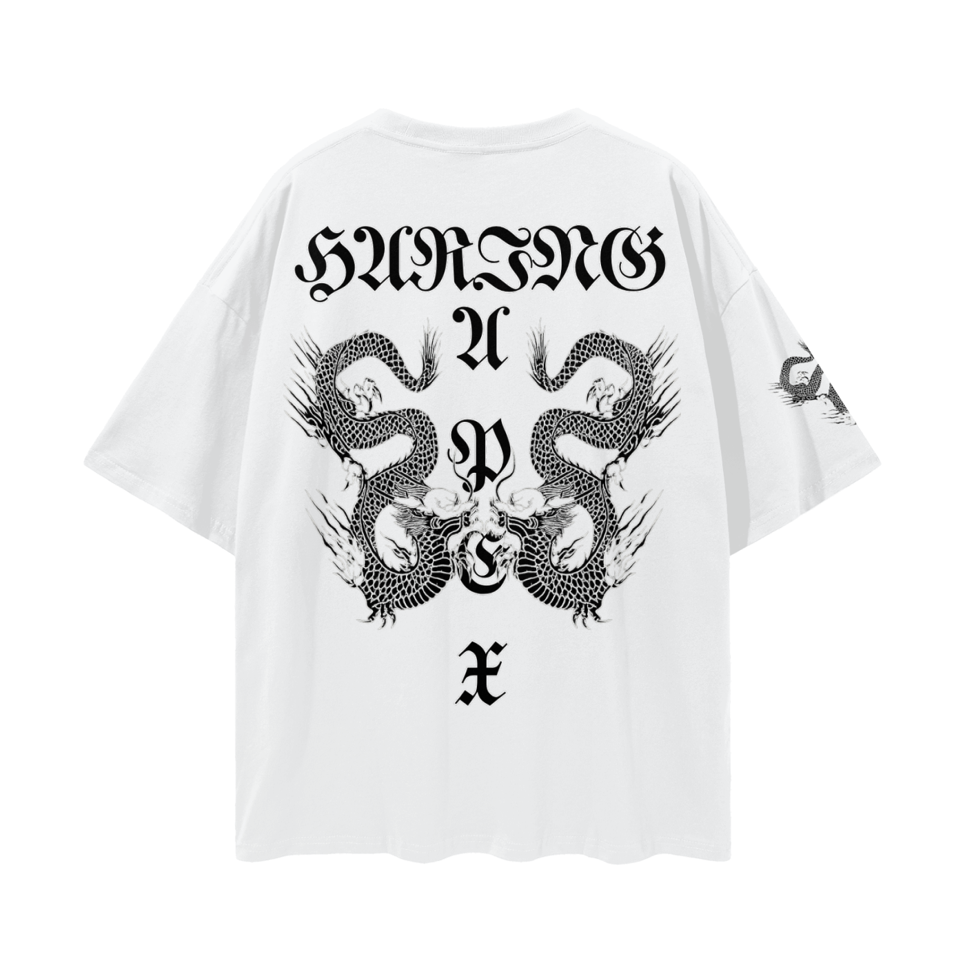 Streetwear Loose Drop Shoulder T-Shirt (justsomedragons)